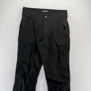5.11 Tactical Pants Men's 34x36 Black Quantum TDU Surplus Cargo Ripstop Workwear